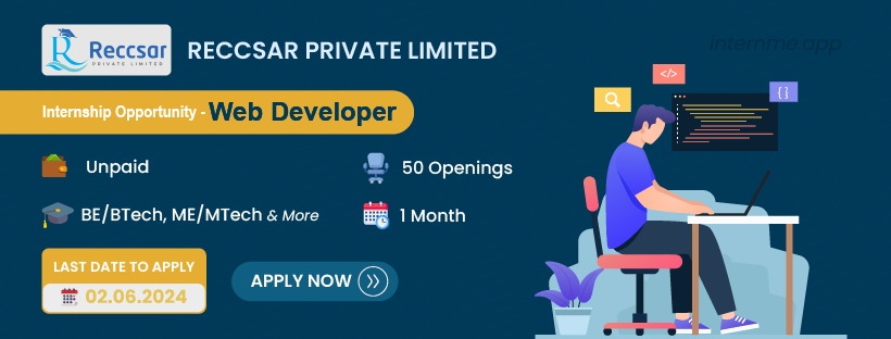 Reccsar Private Limited - Web Developer